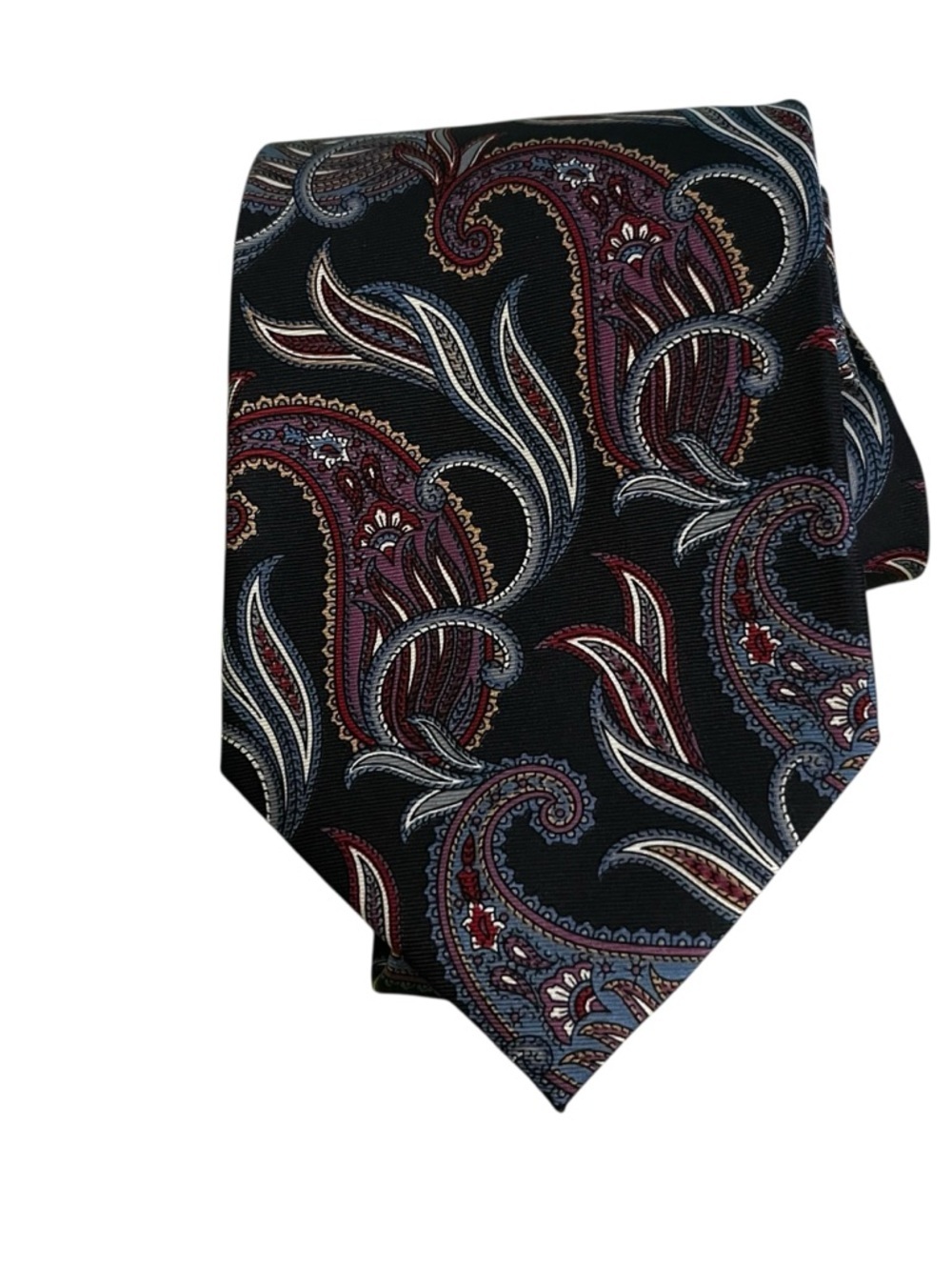 Christian Dior paisley silk tie